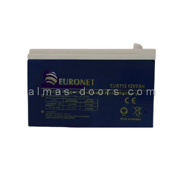 باتری یو پی اس 12 ولت 7 آمپر ساعت یورونت EURONET مدل EUR712