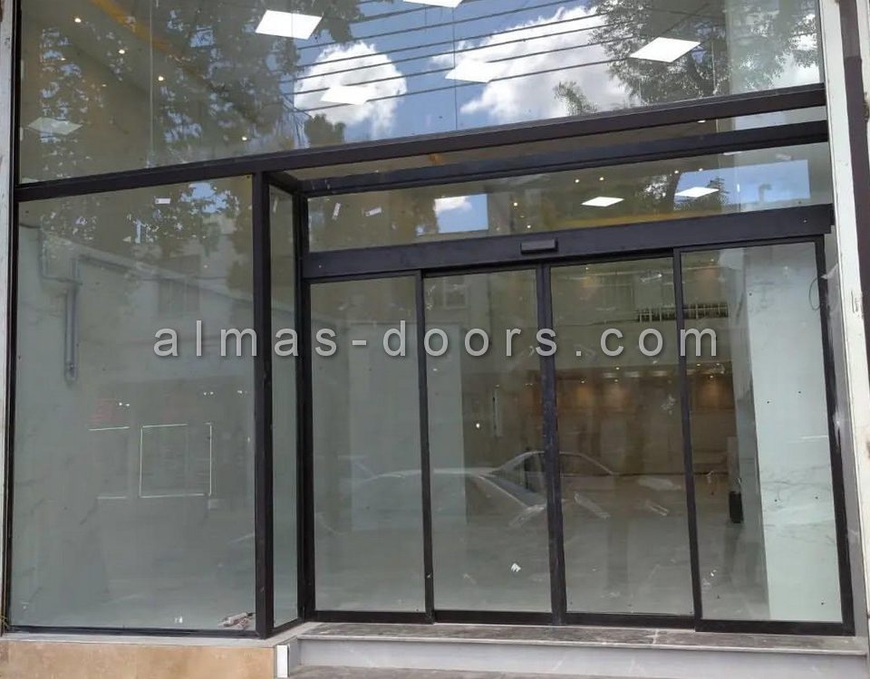 درب اتوماتیک دو لنگه متحرک